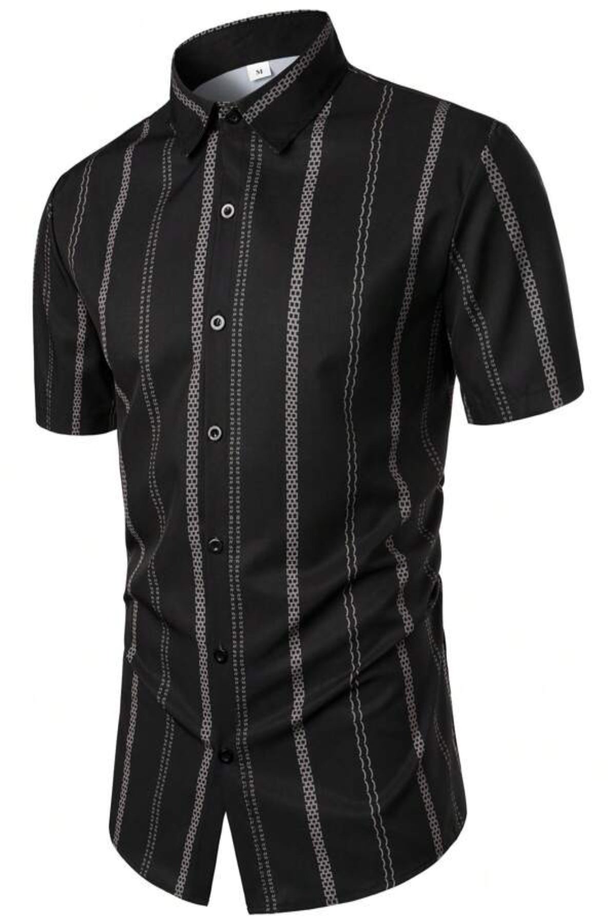 Men Striped Print Shirt