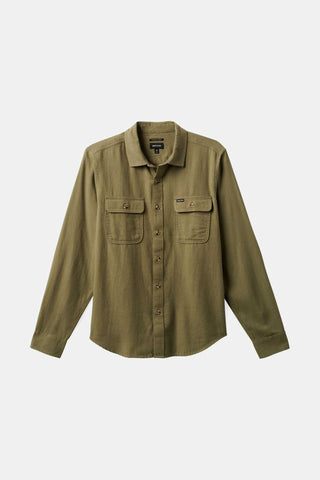 Bowery Lightweight Ultra Soft L/S Flannel - Olive Surplus