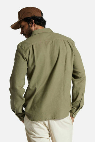 Bowery Lightweight Ultra Soft L/S Flannel - Olive Surplus