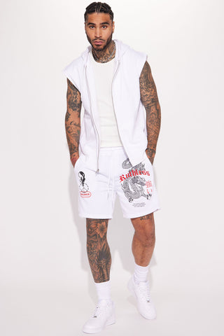 Ruthless Balance Sweatshort - White