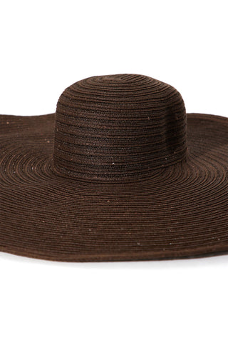The Best Is Yet To Come Oversized Sun Hat - Brown