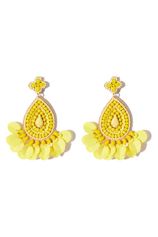 Soak Up The Sun Earrings - Yellow