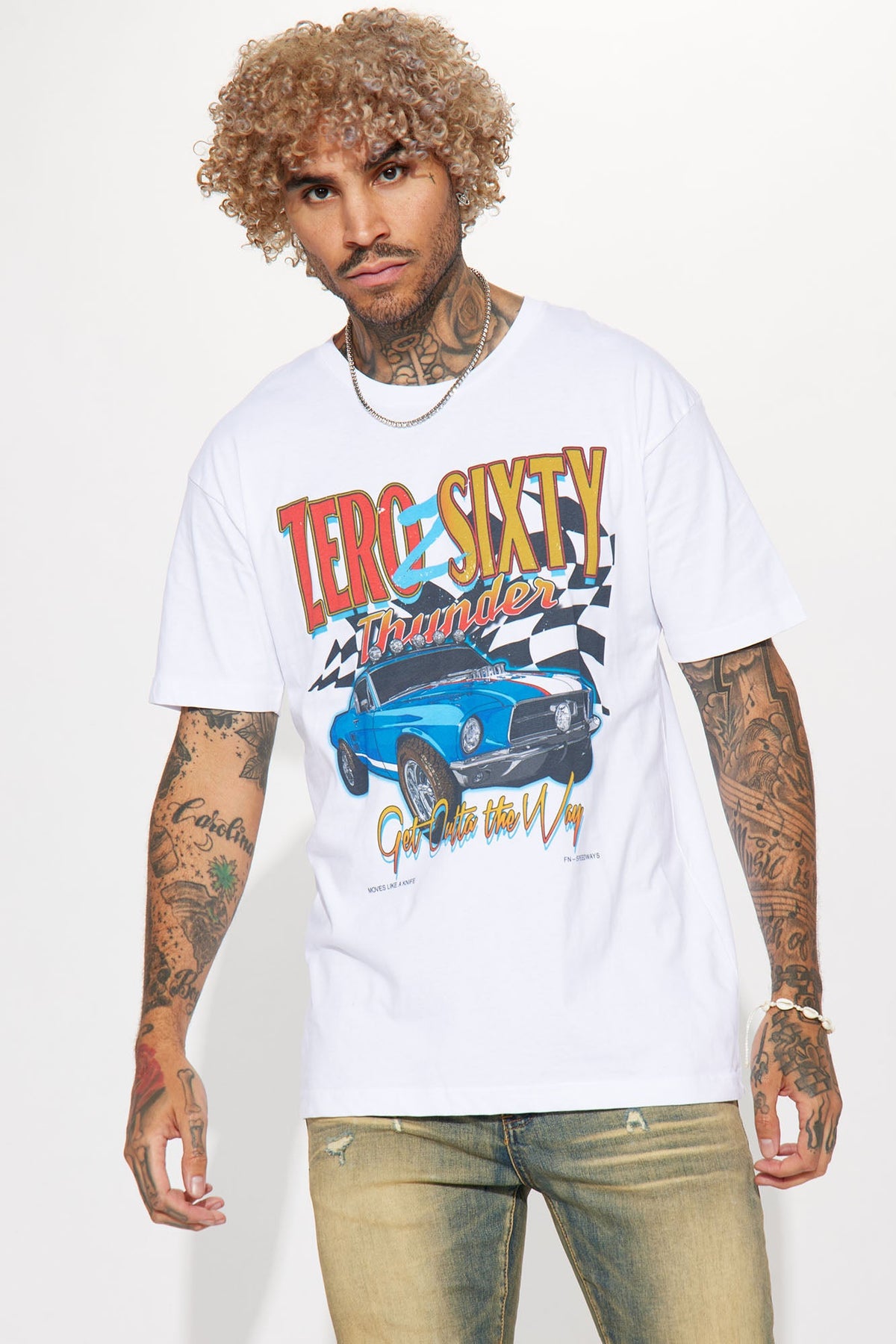 Outta The Way Short Sleeve Tee - White