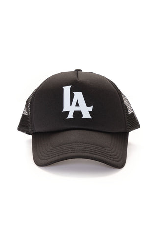 LA City Trucker Hat - Black