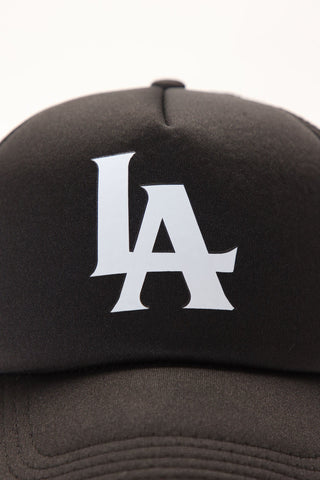 LA City Trucker Hat - Black