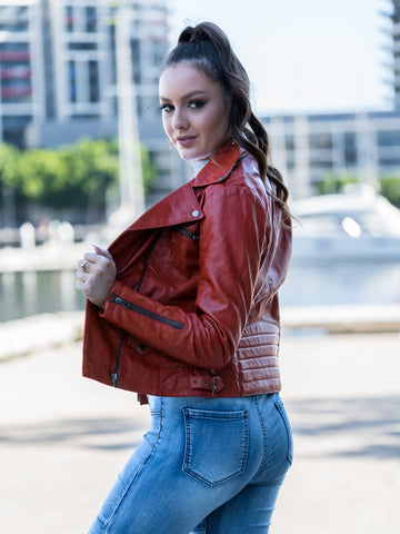 Ramona Tanned Leather Jacket