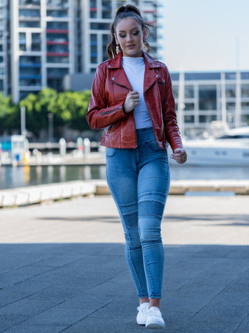 Ramona Tanned Leather Jacket