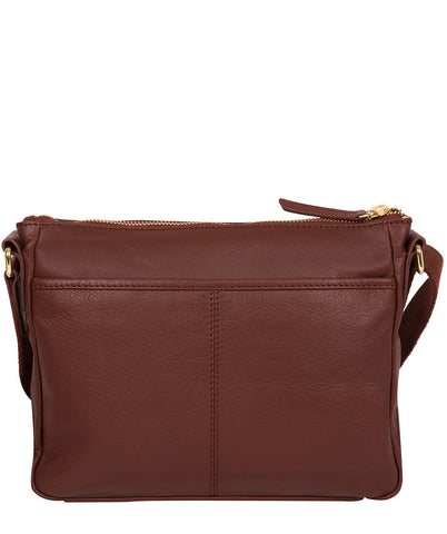 'Tindall' Chestnut Leather Shoulder Bag